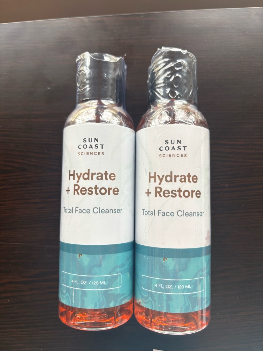 Sun Coast Science Hydrate + Restore Total Face Cleanser —2 bottles. NWT